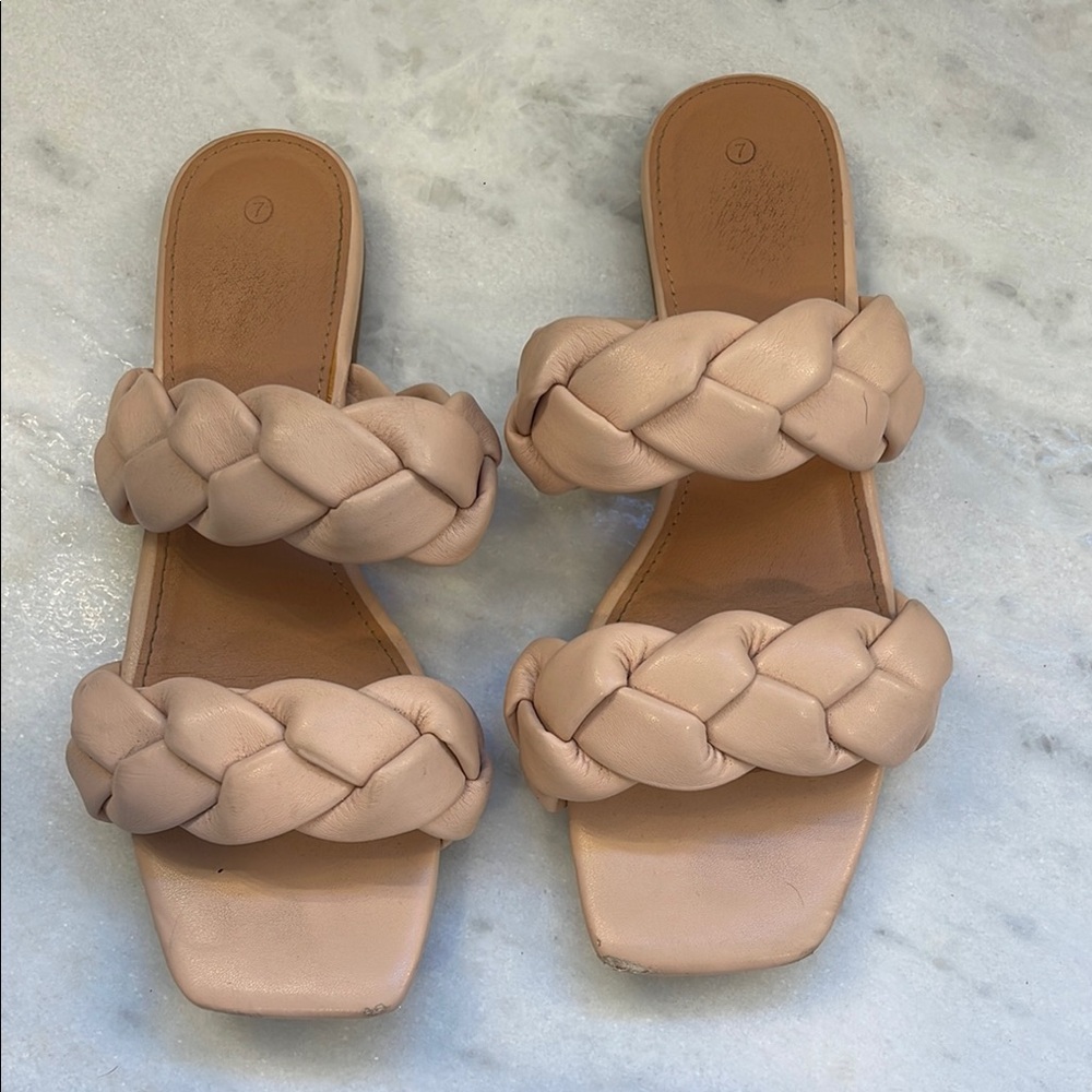 Women's Braided Tan Sandals